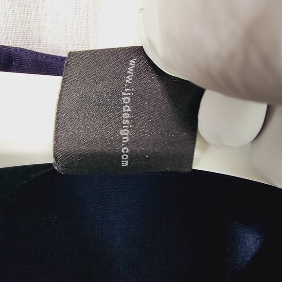 IJP Designs navy with royal blue piping short sleeve polo shirt, size Large - Picture 3 of 6